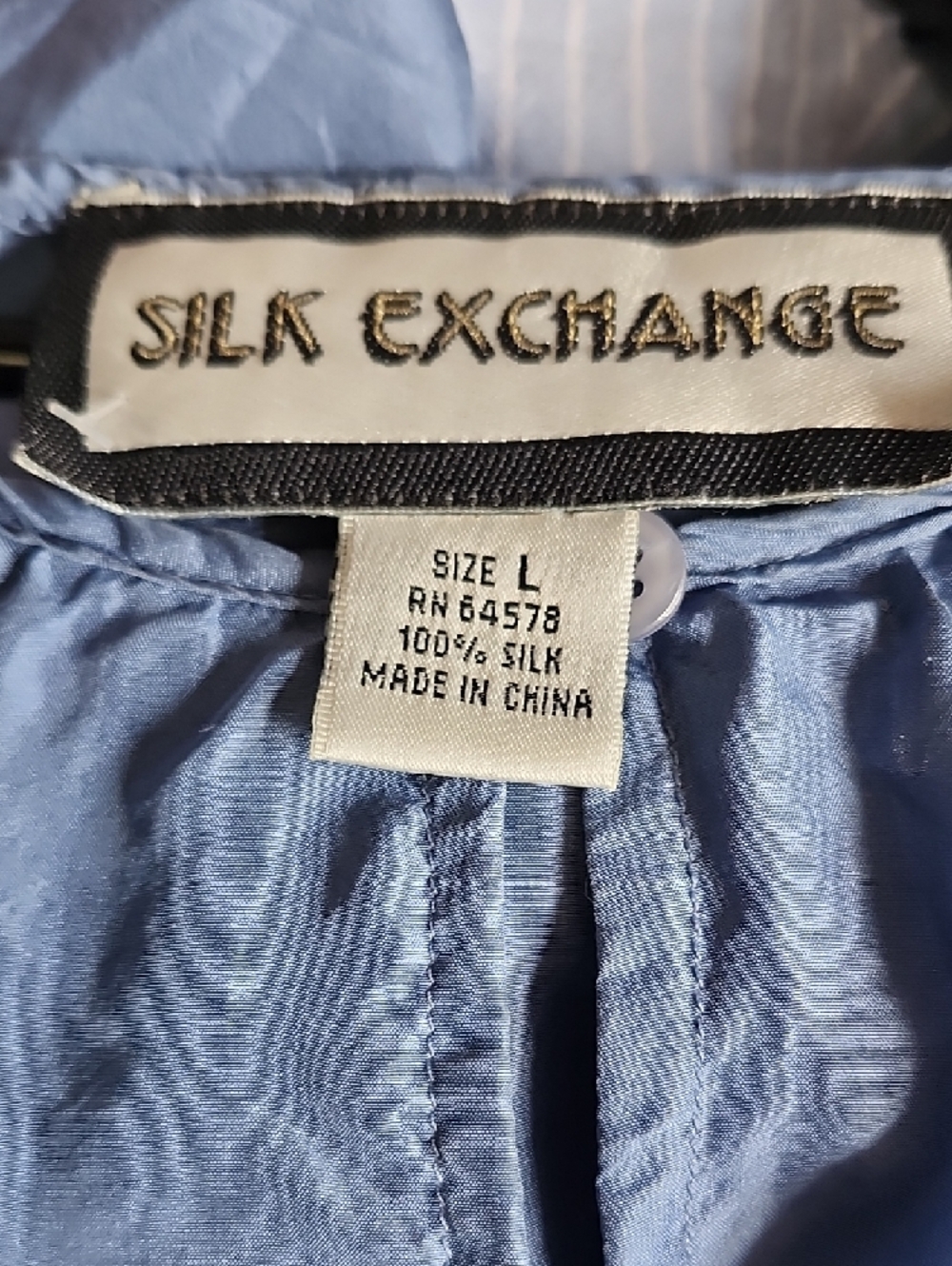 EXCHANGE Blue Ruffle Off-Shoulder Blouse - Picture 2 of 3